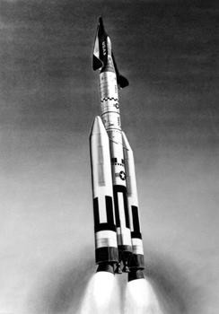 Boeing X-20 DynaSoar launched by a Titan booster rocket