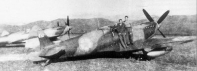 IAF Spitfires in Yugoslavia en-route to Israel