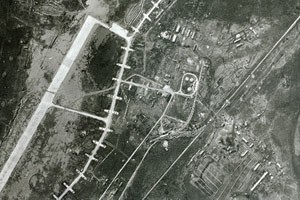 Murmansk overflight photo of MiG airfield